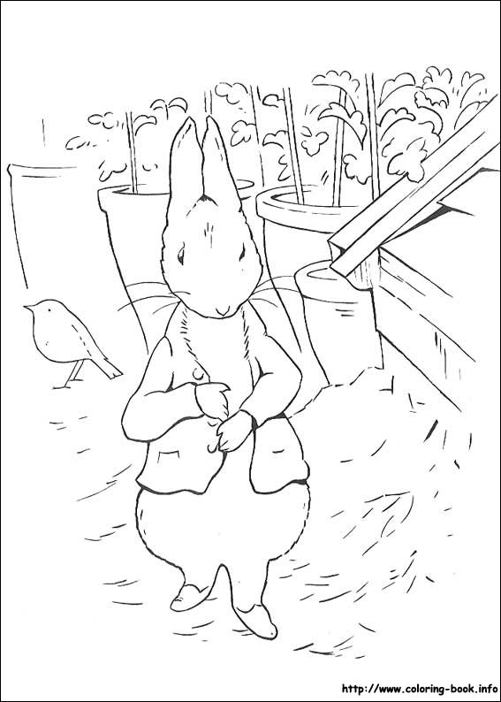 Peter Rabbit coloring picture